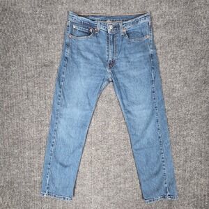 Levi Strauss Co 505 Jeans Mens W34 L30 Blue Wash Straight Fit Denim